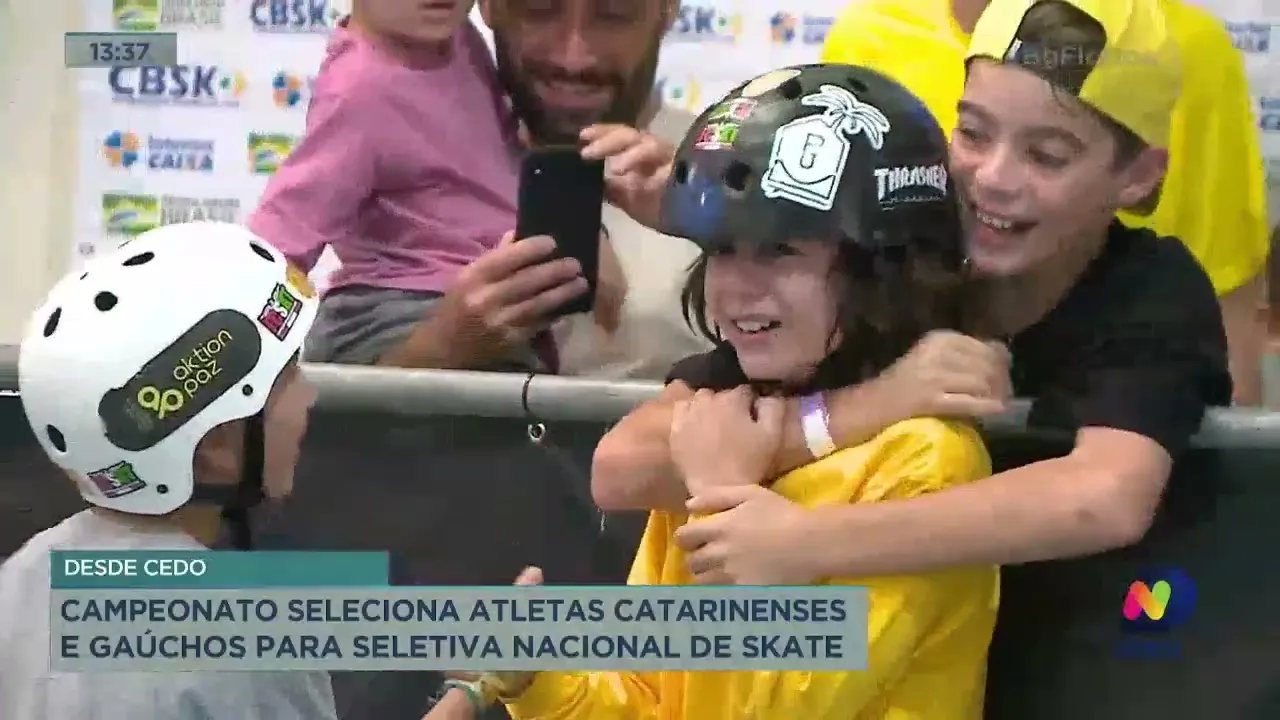 Campeonato seleciona atletas catarinenses e gaúchos para seletiva nacional de skate