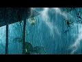 Download Lagu Heavy Stormy Night with Torrential Rainstorm \u0026 Very Huge Thunder ⚡⛈ Thunderstorm Sounds for Sleeping