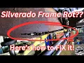 Chevy Silverado Frame rusting Don t scrap it Repair it And crossover tube