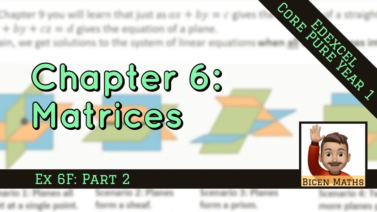Matrices 11 • Forming a System of Equations • CP1 Ex6F • 🎯