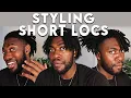 Dreadlocks Styles for SHORT LOCS How to Style SHORT Starter Locs for Men Easy Hairstyles
