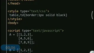 Multiplication of two Matrices using Javascript Math js Tutorial