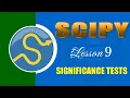 SCIPY LESSON 9 SIGNIFICANCE TEST