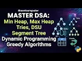 Min Heap Max Heap Tries DSU Segment Tree Dynamic Programming Greedy Algorithms