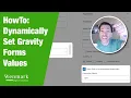 HowTo Set Gravity Forms field values via a URL Query Parameter