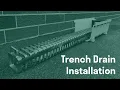 Fabco Trench Drain Installation