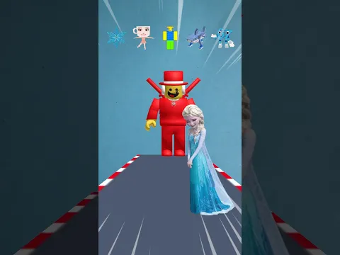 Elsa vs Roblox, Who will win? 💃🏼👹 #roblox #challenge #crazyfiltergames