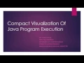 Compact Visualization of Java Program Execution