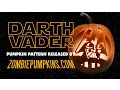 Darth Vader Pumpkin Pattern by ZombiePumpkins com