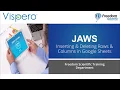 Inserting and Deleting Rows and Columns in Google Sheets