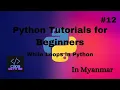 While Loops in Python Python Tutorials for Beginners in Myanmar