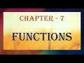 Calling a Function Passing Parameters in Functions Python 12th Grade CS Chapter 7