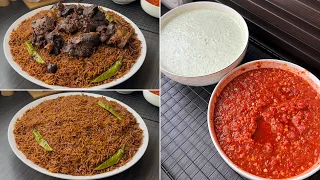 طريقة عمل وصفة القطيفي السعودي باللحم الرز نثري واللحم ذايب وطريقه عمل الذ صوصات حاره👌🏻
