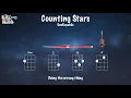 Download Lagu Counting Stars (with Lyrics) - Ukulele play along (Am, C, G, F, and Dm)
