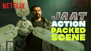 Sunny Deol S FAN TASTIC Power Move Dhaai Kilo Ka Haath In Action Jaat Netflix India 