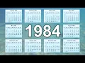1984 Calendar
