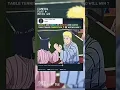 Naruto and Hinata vs Boruto and Kawaki in ping pong #naruto #anime #shorts