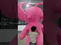 Adult Inflatable Pink Stitch Costume Cartoon Character Blow up Suit for Entertainments