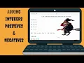 Adding Integers - Positives Negatives