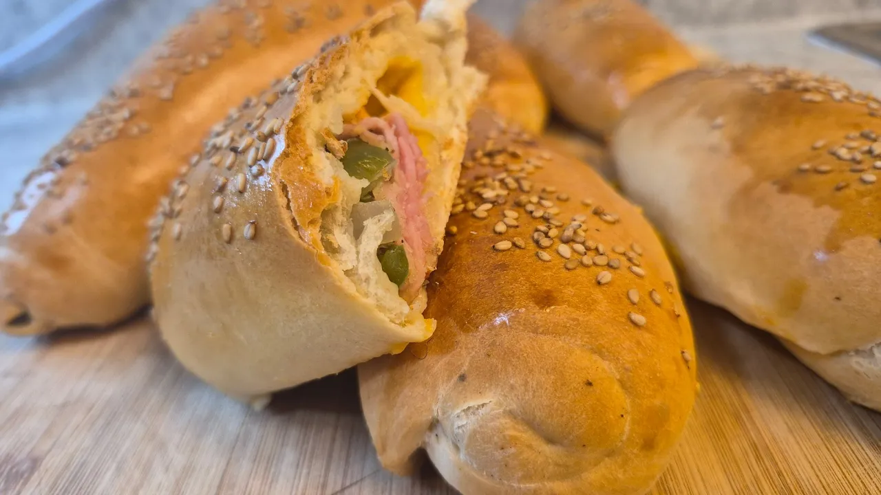 COMO HACER FLAUTAS RELLENAS DE JAMÓN Y QUESO 🧀