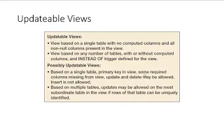 SQL for Database Construction and Application Processing Part II