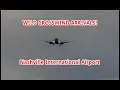 Very windy arrivals at Nashville 24 4K Nashville International Airport Crosswind Approach