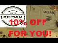 Special coupon code for Mike s Militaria JUST for my viewers