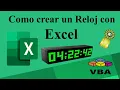 Como Crear un Reloj en Excel con Visual Basic