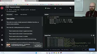 CodeWars Password validator