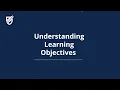 Understanding Learning Objectives