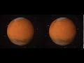 3D Mars with Phobos Orbiting - Visualisation Loop S3D Freeview format