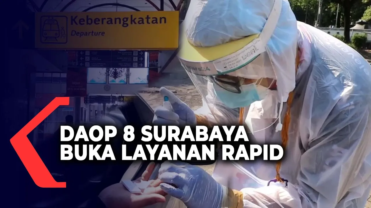 BIN membantu Pemkot Surabaya menggelar rapid dan swab test massal kepada warga Surabaya.. 