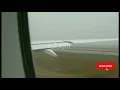Take off Flight QR 705 Qatar Airways Doha To New York View form above the Clouds Sea Desert