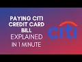 How To Pay Citi Credit Card Bill 2025