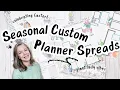 Seasonal Custom Planner Spreads Bold Easter Boho Themes