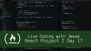 React Project 2 Day 17 - Live Coding with Jesse