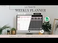 Weekly Activity Planner in Google Sheets Time Blocking To-Do List Habit Tracker Tutorial