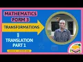Transformations Lesson 1 F3 Mathematics Translation - Part 1