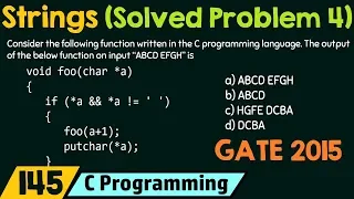 Strings Solved Problem 4
