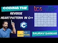 Mastering the Reverse Heart Pattern in C Coding Interviews