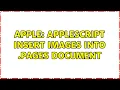 Apple Applescript insert images into Pages document