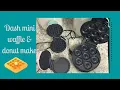 Dash mini waffle griddle and doughnut maker review First impression Cook with me Gluten-free