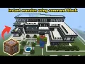 HOW TO BUILD A HOUSE IN MINECRAFT BY USING A COMMAND BLOCK INSTANT MANSION