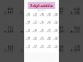 3 digit addition new worksheet