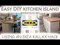 IKEA HACK Easy DIY Kallax Kitchen Island on a BUDGET 2024