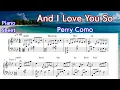 Lagu And I Love You So/  Perry Como /  Piano Sheet Music / by SangHeart Play