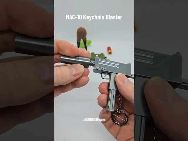 MAC-10 Keychain — Functional Blaster Toy video thumbnail