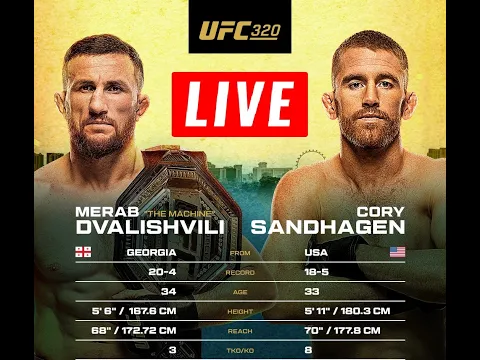 Video Thumbnail: merab dvalishvili vs cory sandhagen ერთად ვუგულშემატკივროთ დისქორდზე