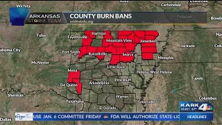 Arkansas burn bans spreading like wildfire