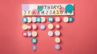 DIY Classroom Birthday Calendar Ellison Education 
